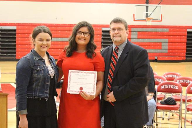 2017 Minford Scholarship Recipient